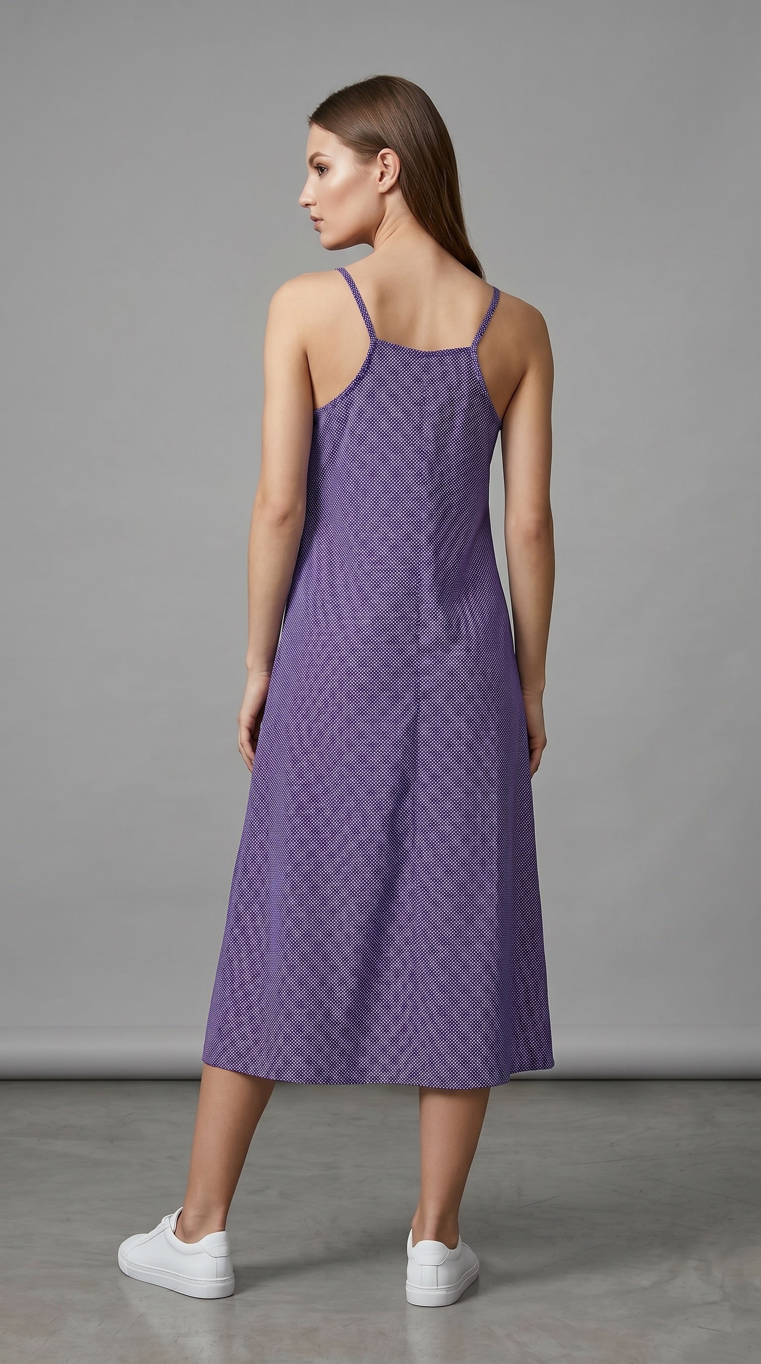 Jozi Dress Purple Polka