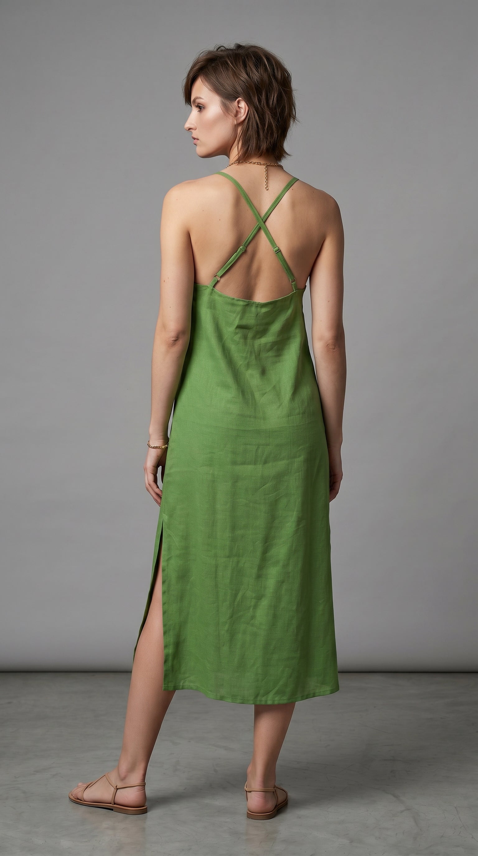 Ana dress Forest Green