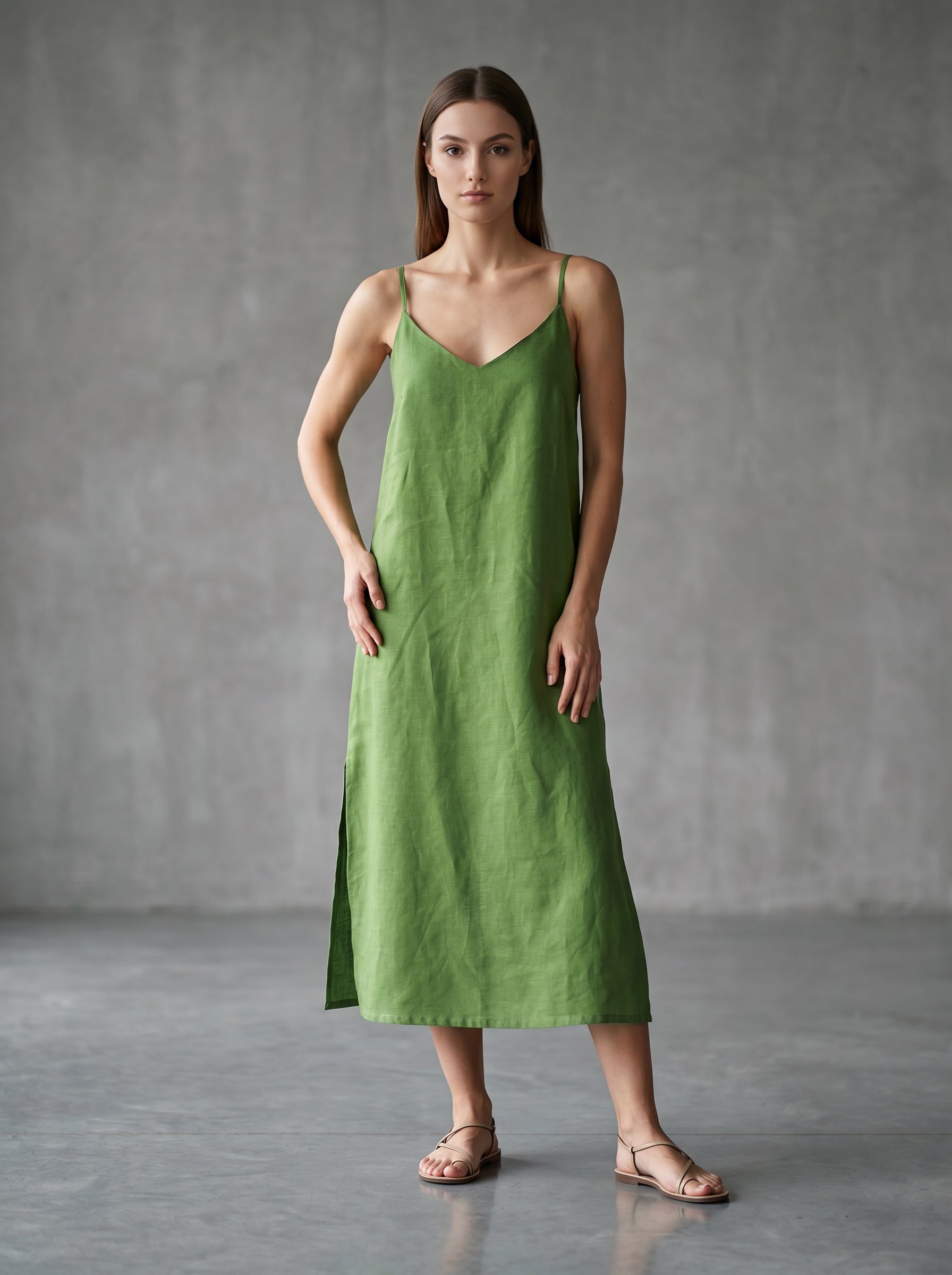 Ana dress Forest Green