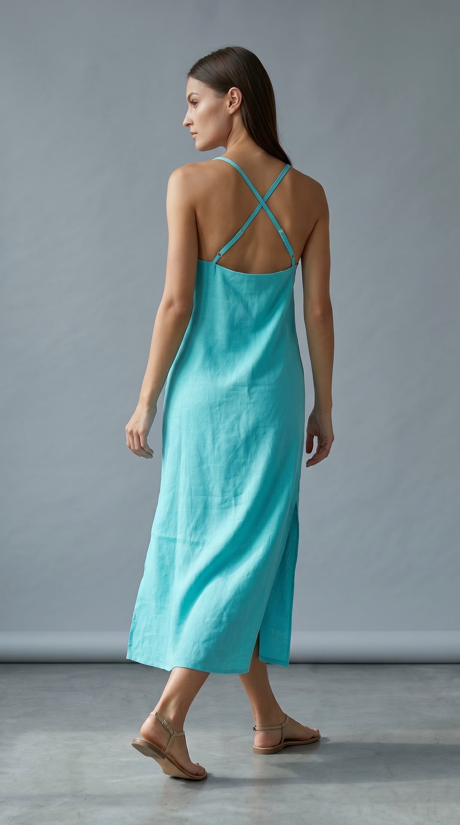 Ana dress Turquoise