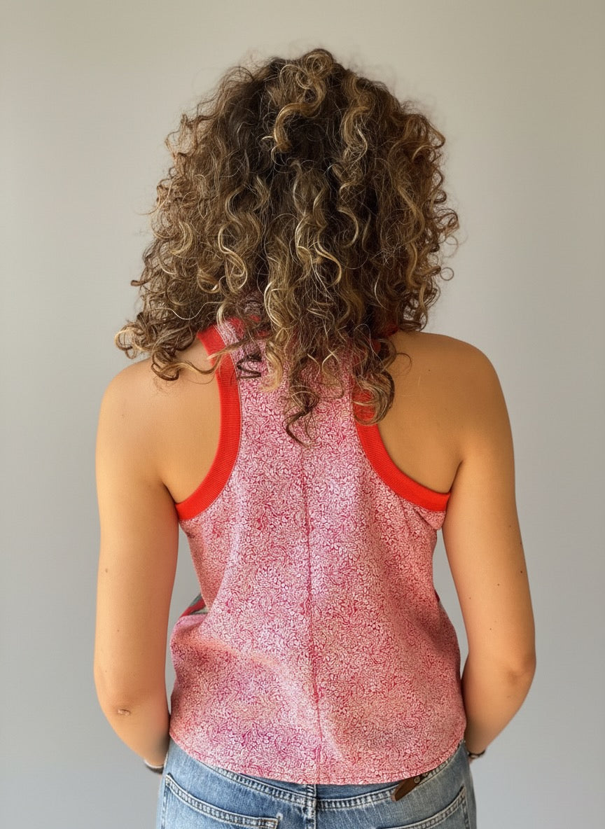 Bianca Vintage Floral Racer Tank