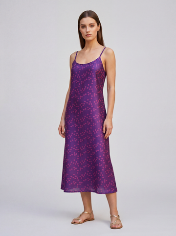 Alycia Silk Purple Daisy