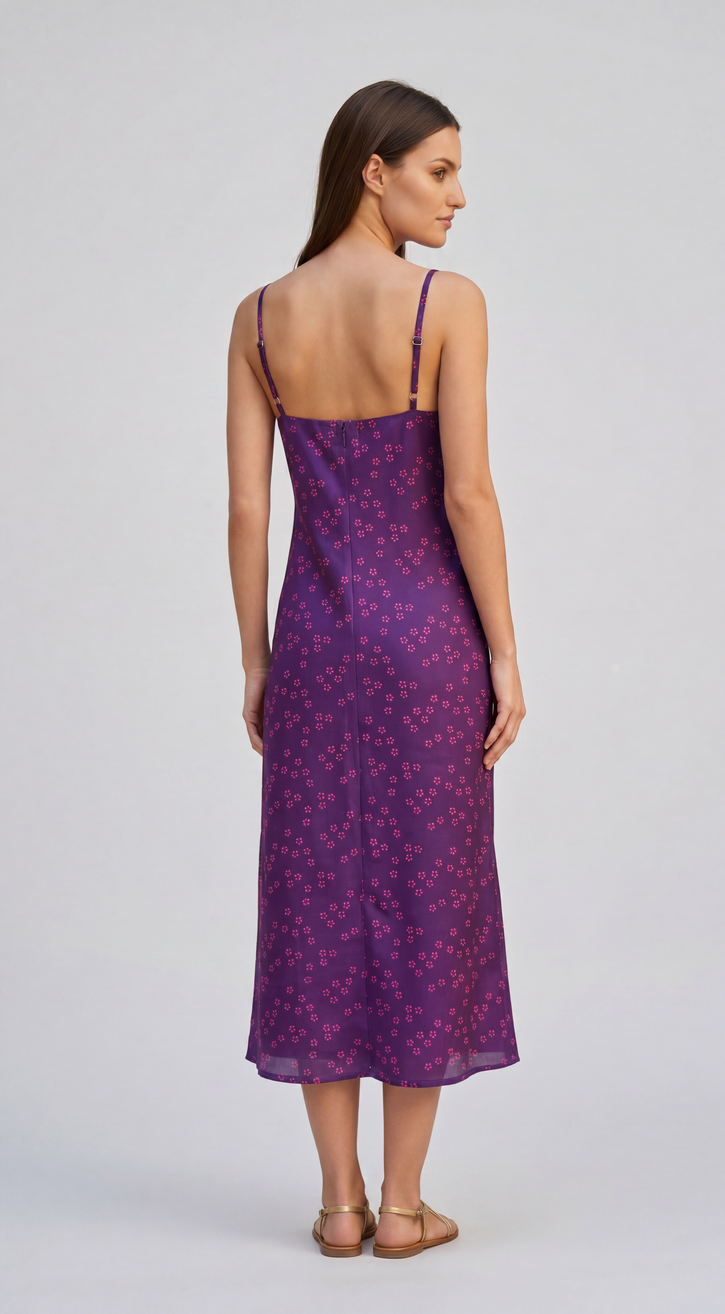 Alycia Silk Purple Daisy