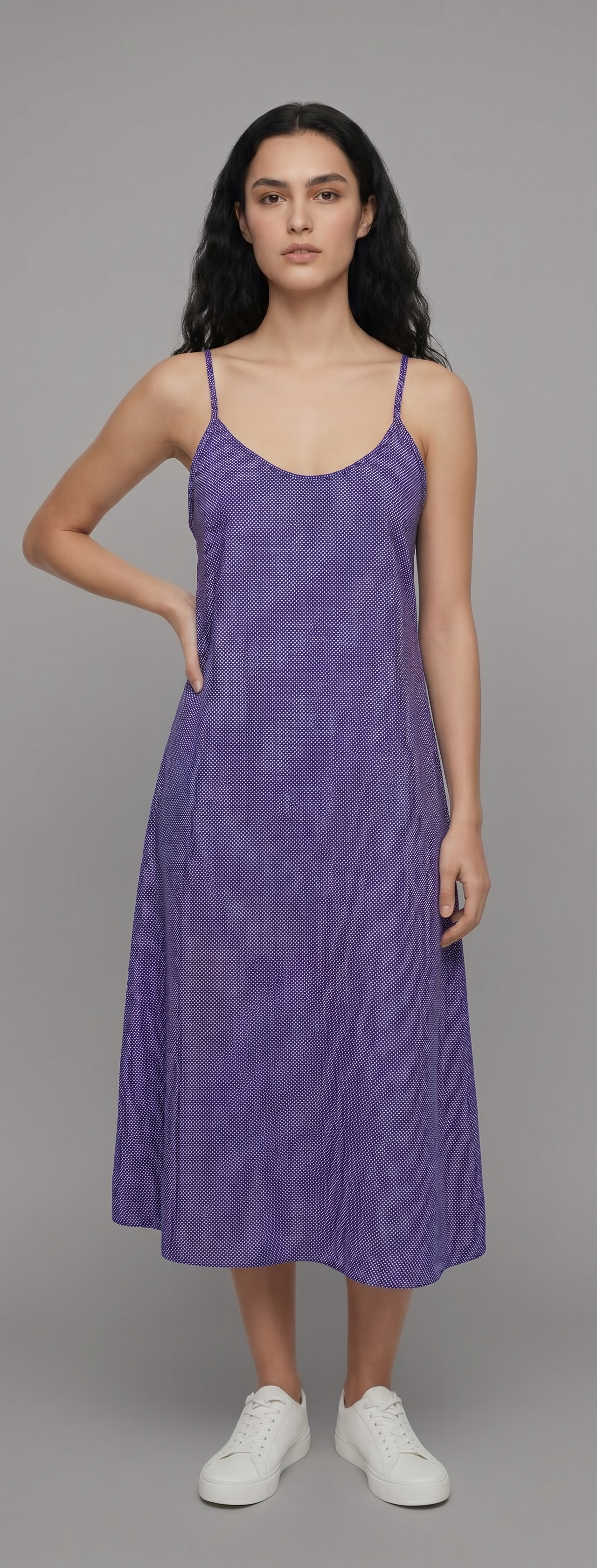 Jozi Dress Purple Polka