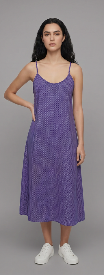 Jozi Dress Purple Polka